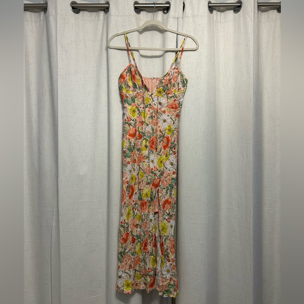 Like New - Runaway The Label Seven Wonders Floral Spaghetti Strap Maxi Dress